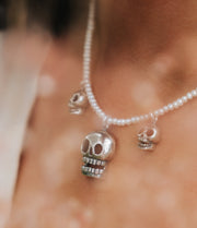 Collar La Risa de los Compadres, joya de plata .925, con perla – Gabriela Sánchez (vista 4)