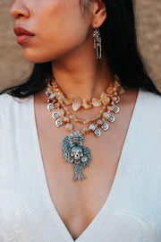 Collar Esplendor Ancestral, joya de plata .925, con citrina – Gabriela Sánchez (vista 3)