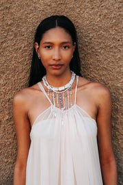 Collar Cascadas de Perlas, joya de plata .925, con labradorita – Gabriela Sánchez (vista 4)