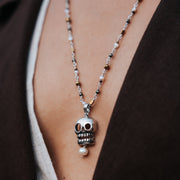 Collar Pintita, joya de plata .925, con hematita y pirita – Gabriela Sánchez