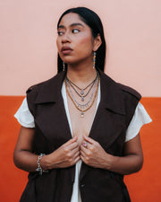 Collar Escalones Al Más Allá, joya de plata .925, con espinela y hematita – Gabriela Sánchez (vista 3)