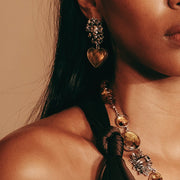 Aretes Mi Amor Eterno, joya de plata .925, con ámbar – Gabriela Sánchez (vista 5)