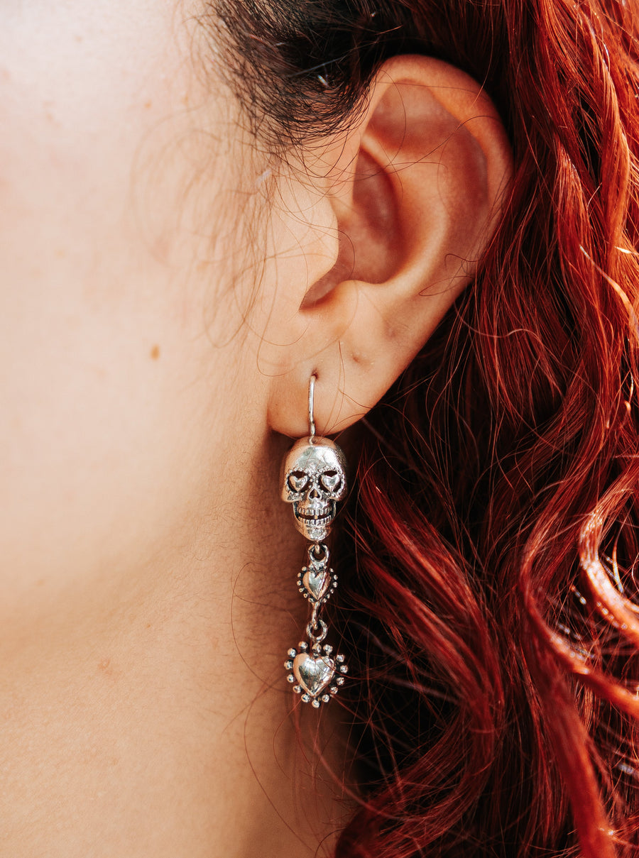 Aretes Vivir por Amor, joya de plata .925 – Gabriela Sánchez (vista 2)