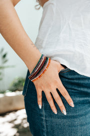 Pulsera Tradición Viva, joya de plata .925, con amatista y dioptasa – Gabriela Sánchez (vista 3)