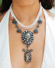 Collar Sincretismo Mágico, joya de plata .925, con perla – Gabriela Sánchez (vista 2)