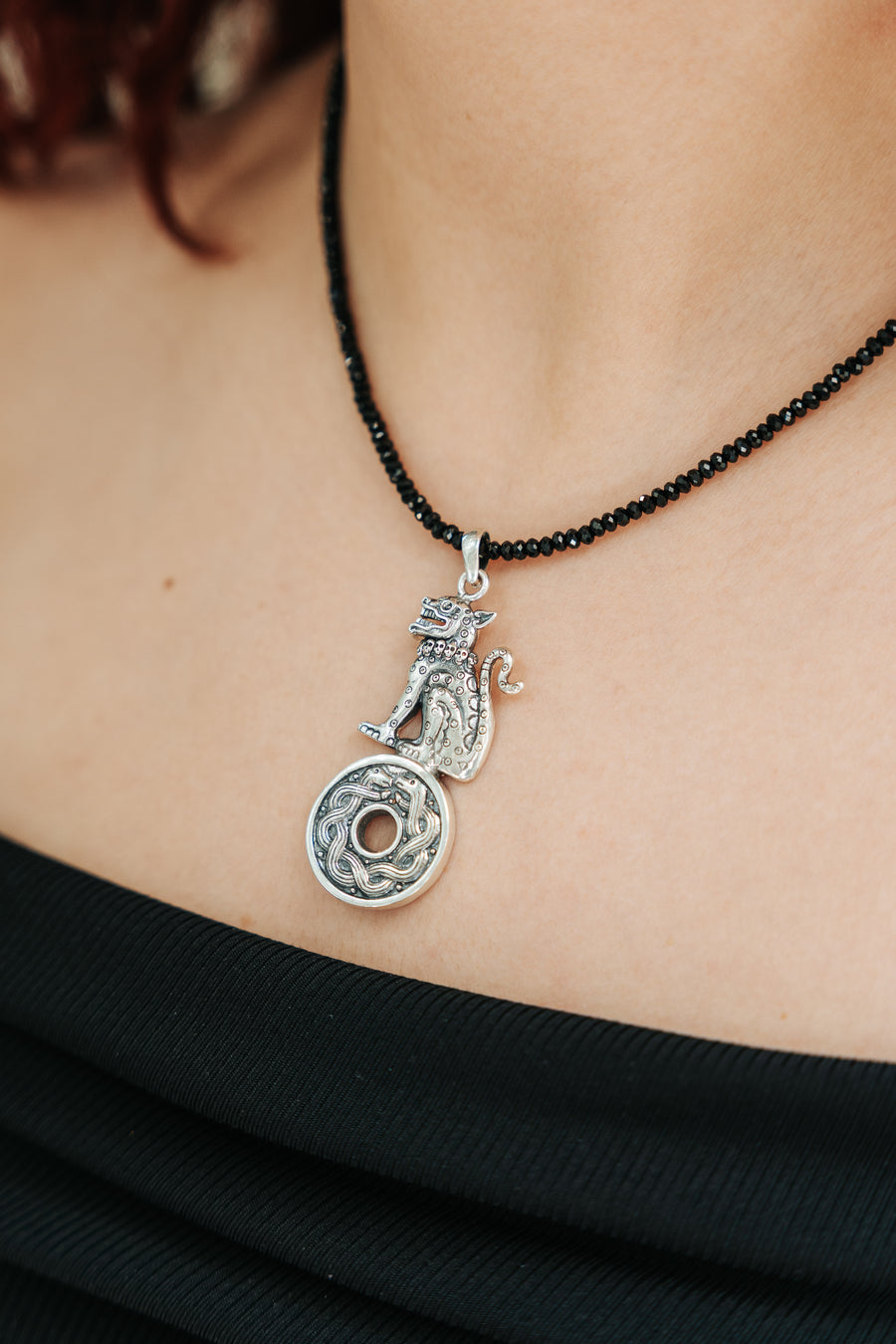 Collar Momento Místico, joya de plata .925, con espinela – Gabriela Sánchez (vista 4)