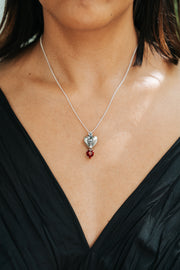 Dije Latido, joya de plata .925, con cristal Swarovski – Gabriela Sánchez