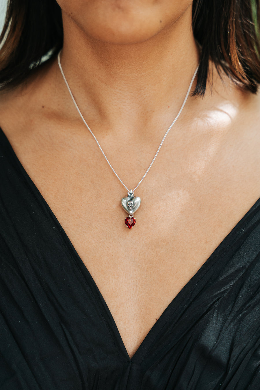 Dije Latido, joya de plata .925, con cristal Swarovski – Gabriela Sánchez