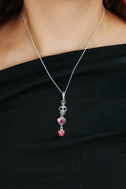 Dije Amores, joya de plata .925, con cristal Swarovski – Gabriela Sánchez (vista 3)