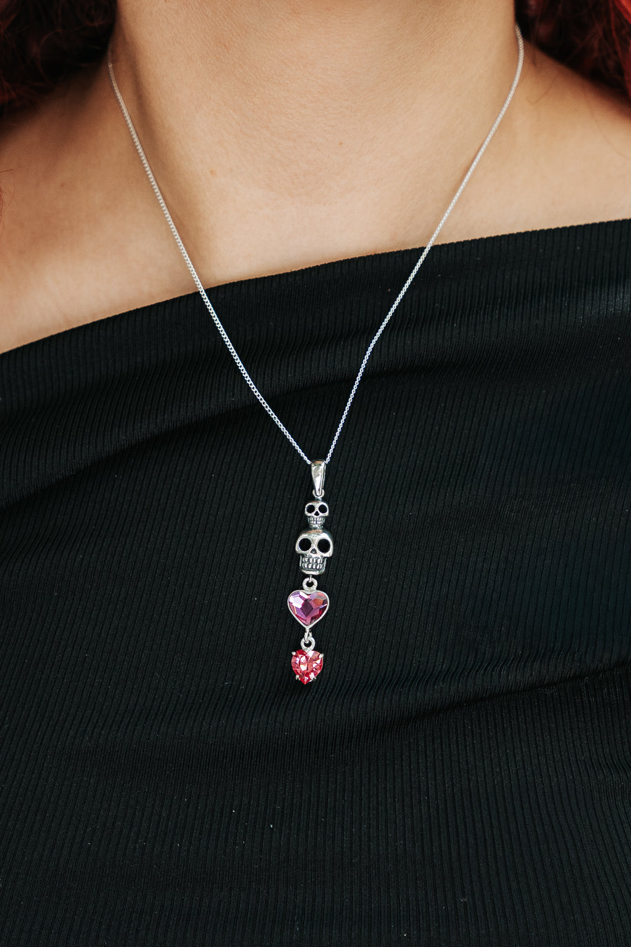 Dije Amores, joya de plata .925, con cristal Swarovski – Gabriela Sánchez (vista 3)