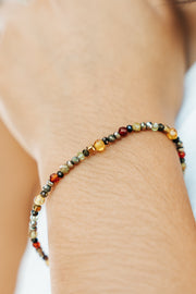 Pulsera Copal y Mezcal, joya de plata .925, con ámbar y hematita – Gabriela Sánchez (vista 2)