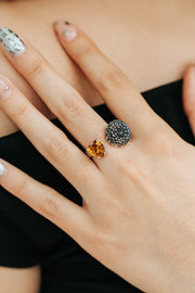 Anillo Olor a Cempasúchil, joya de plata .925, con cristal Swarovski – Gabriela Sánchez (vista 3)