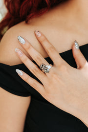 Anillo Doña Eulalia, joya de plata .925, con cristal Swarovski – Gabriela Sánchez (vista 3)