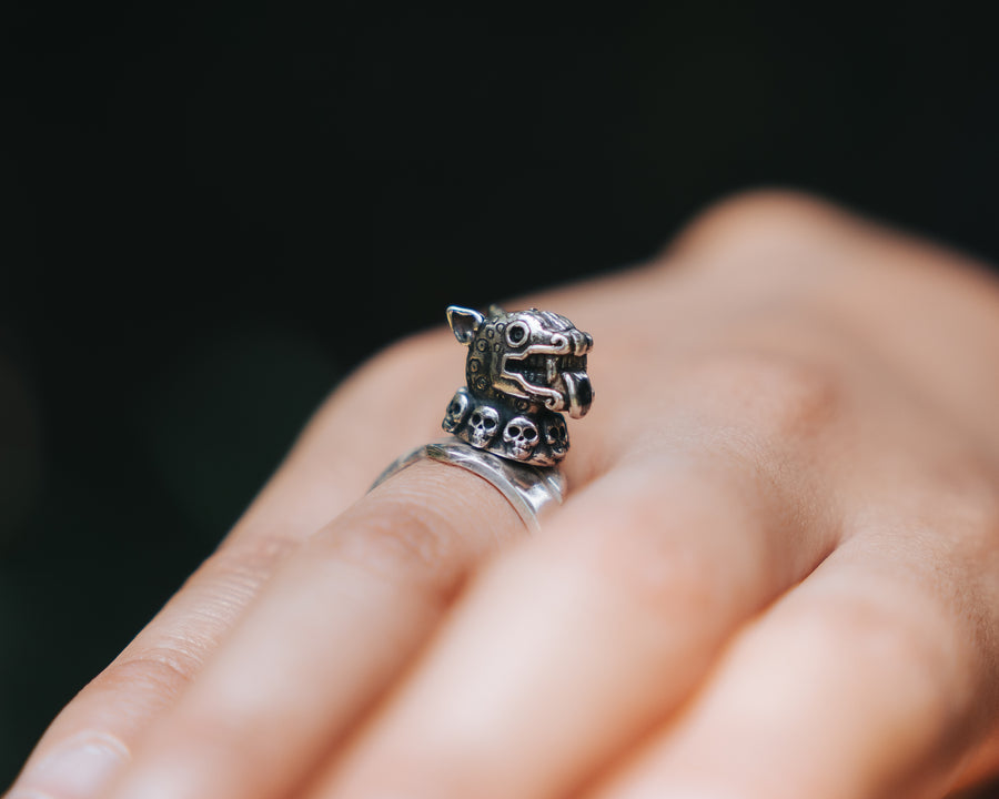 Anillo Balam, joya de plata .925 – Gabriela Sánchez (vista 2)
