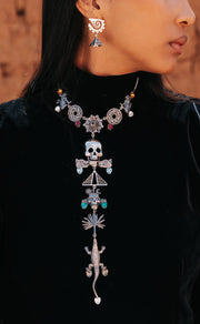Collar La Odisea, joya de plata .925, con cristal Swarovski – Gabriela Sánchez
