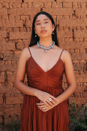 Collar Portal del Cenote, joya de plata .925, con ágata y aquamarina – Gabriela Sánchez (vista 6)