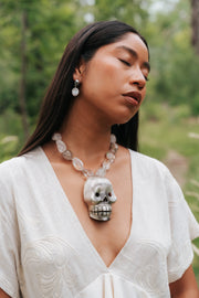 Collar Luz de Luna, joya de plata .925, con cuarzo – Gabriela Sánchez (vista 6)