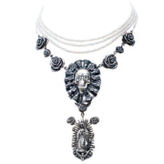 Collar Sincretismo Mágico, joya de plata .925, con perla – Gabriela Sánchez