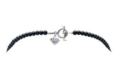 Collar Juego Prehispánico, joya de plata .925, con ámbar y ónix – Gabriela Sánchez (vista 5)