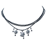 Collar Rostros de Mis Antepasados, joya de plata .925, con espinela y ónix – Gabriela Sánchez