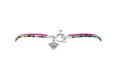 Collar Flor de Terciopelo, joya de plata .925, con rubí – Gabriela Sánchez (vista 2)