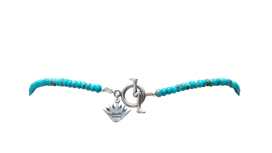 Collar Cráneo de Turquesa, joya de plata .925 – Gabriela Sánchez (vista 4)