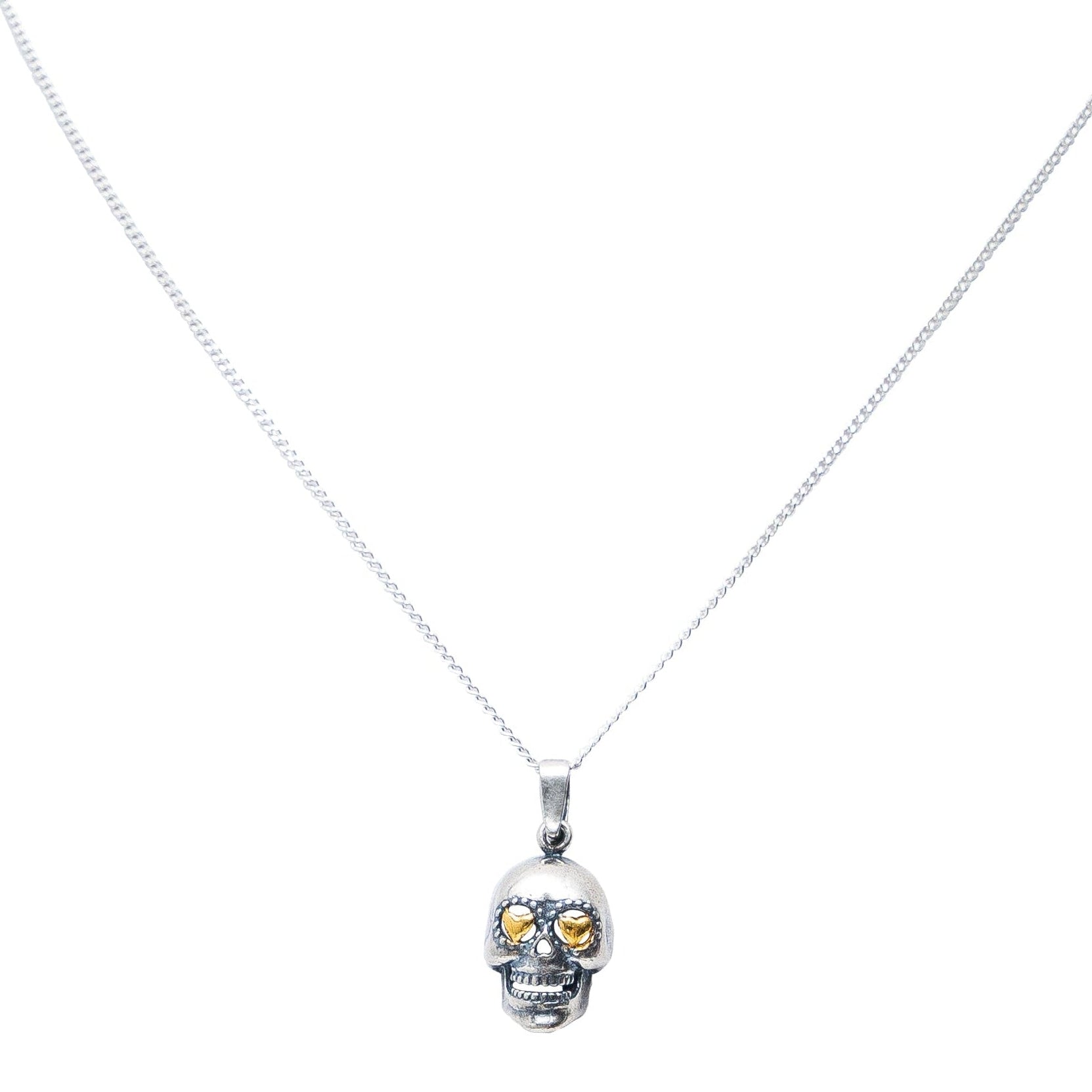 Dije Calaverita de Azúcar con Corazón, joya de plata .925 – Gabriela Sánchez