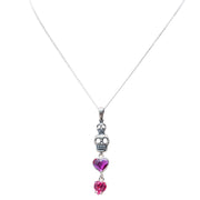 Dije Amores, joya de plata .925, con cristal Swarovski – Gabriela Sánchez