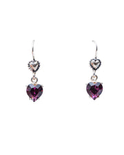 Aretes Corazón Brillante, joya de plata .925, con cristal Swarovski – Gabriela Sánchez