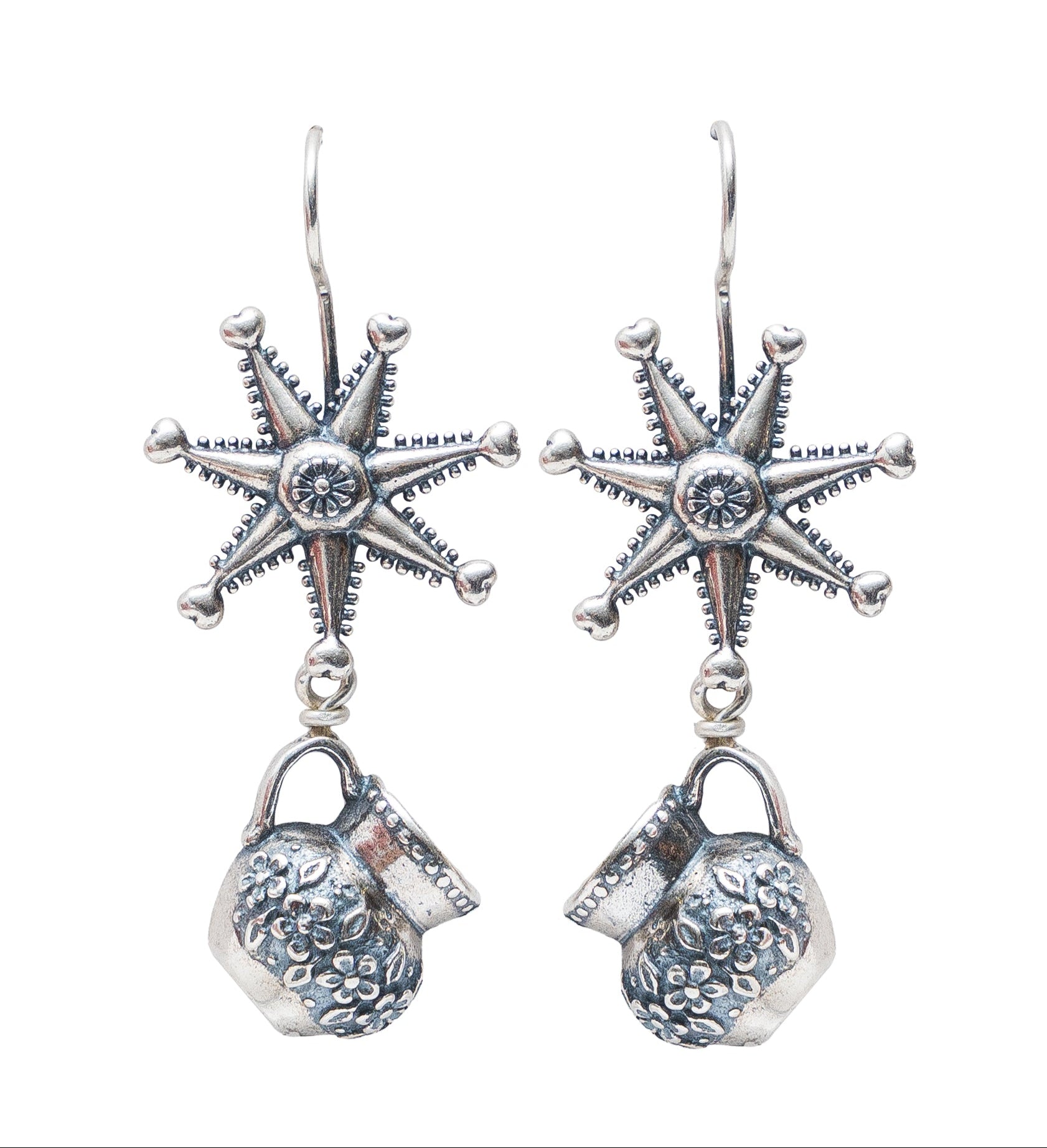 Aretes Jarrito de Fiesta, joya de plata .925 – Gabriela Sánchez