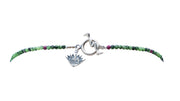Collar Vuelo en Teotihuacán, joya de plata .925, con rubí – Gabriela Sánchez (vista 2)
