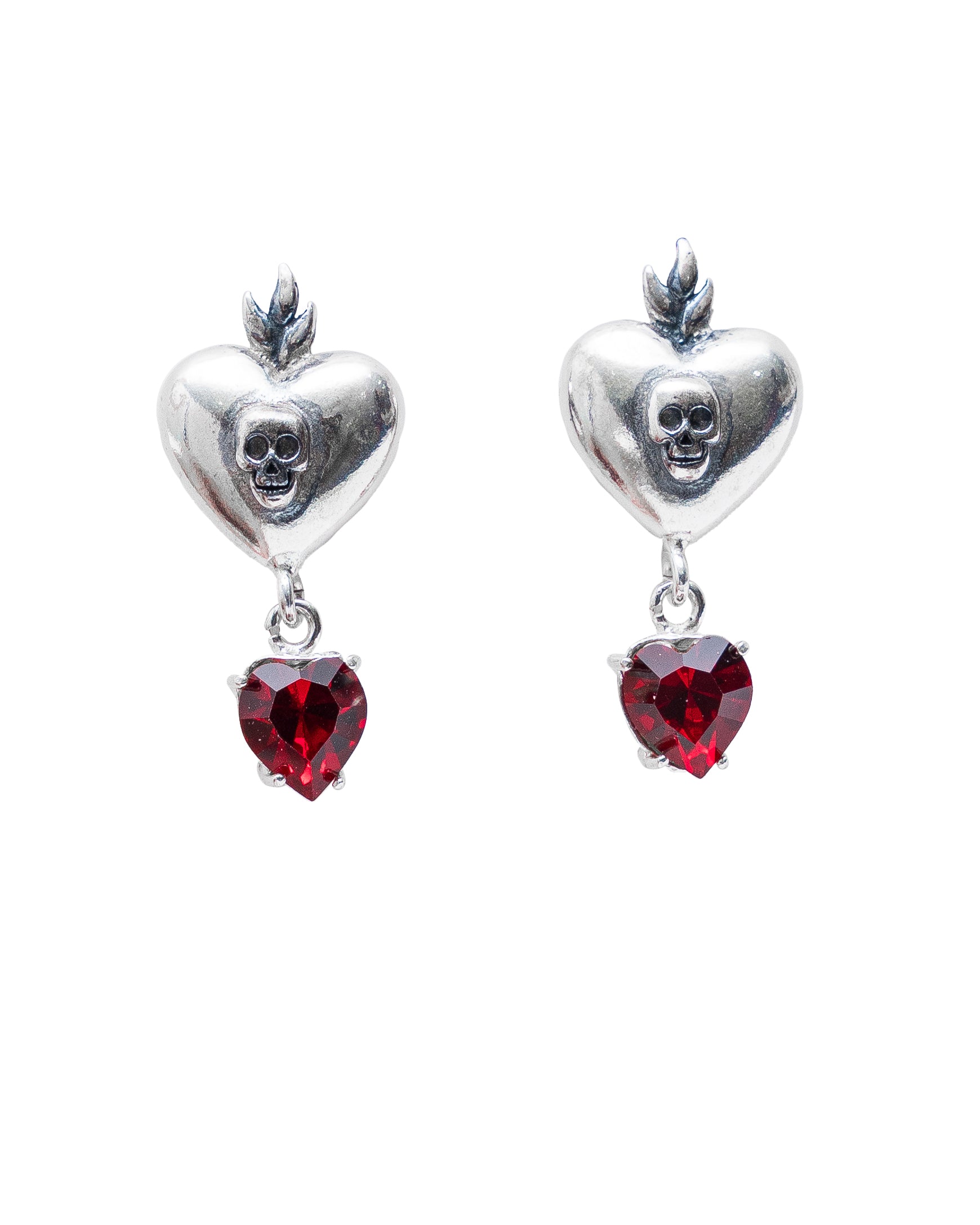 Aretes Latido, joya de plata .925, con cristal Swarovski – Gabriela Sánchez