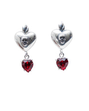 Aretes Latido, joya de plata .925, con cristal Swarovski – Gabriela Sánchez