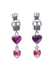 Aretes Amores Profundos, joya de plata .925, con cristal Swarovski – Gabriela Sánchez