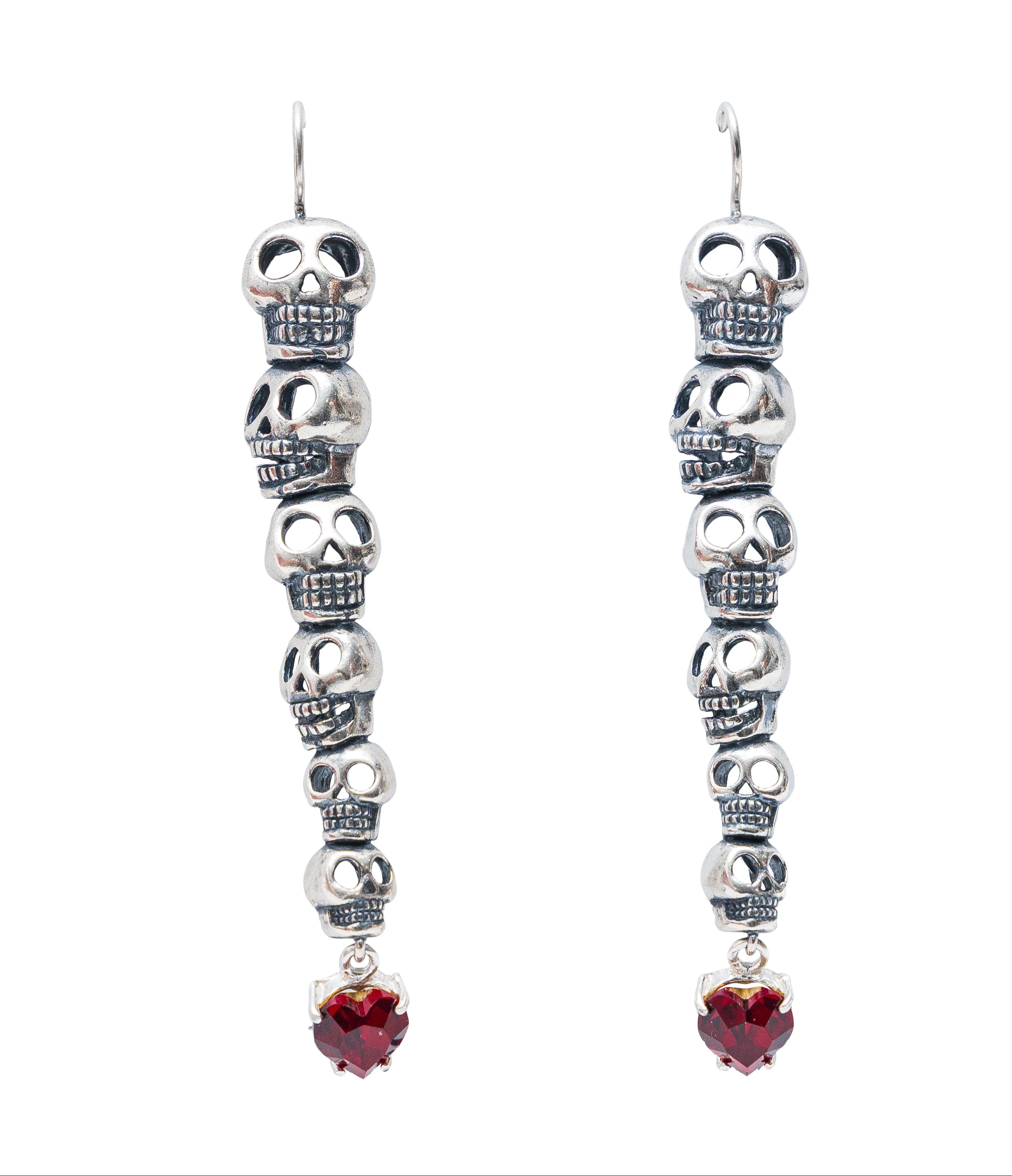 Aretes Encuentro, joya de plata .925, con cristal Swarovski – Gabriela Sánchez