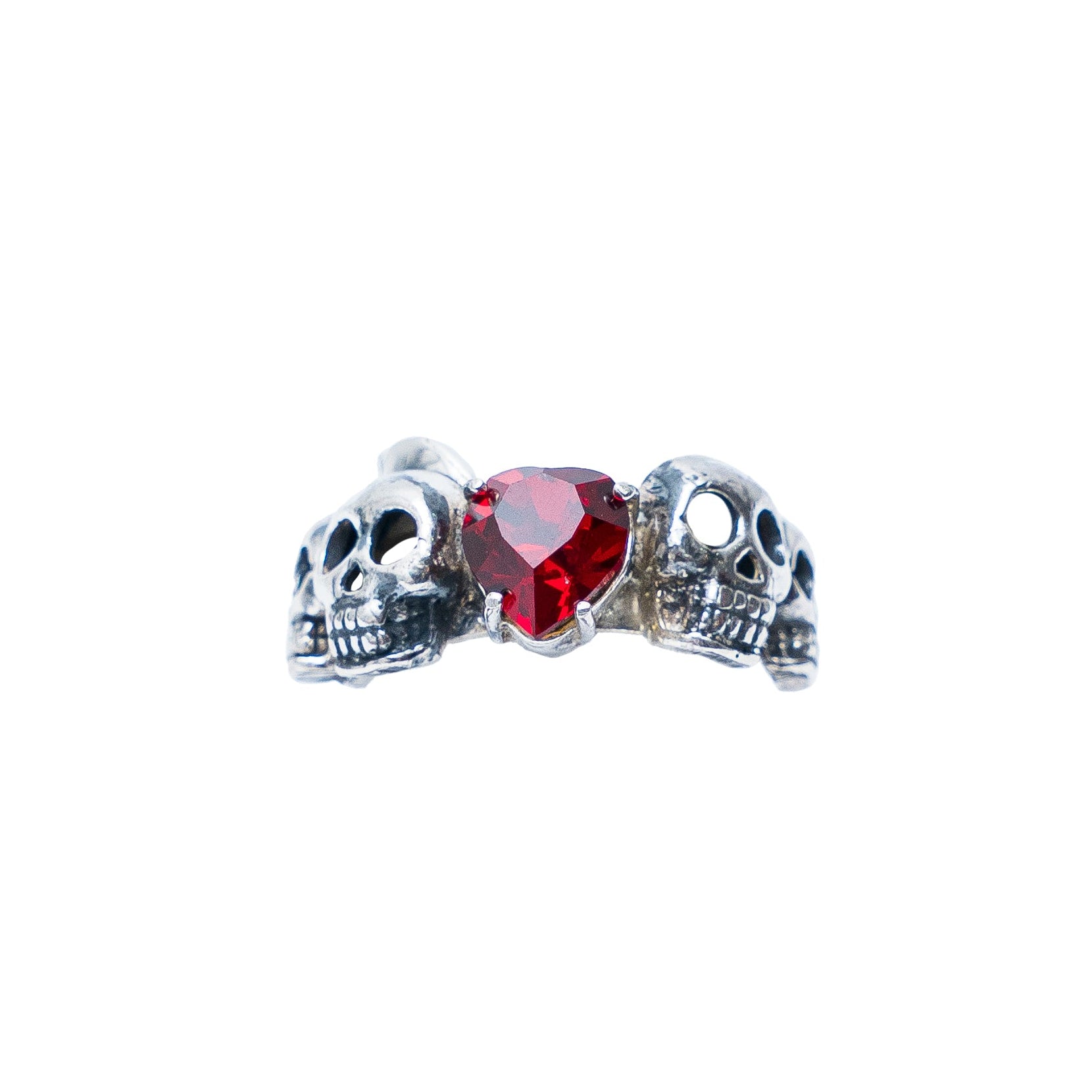 Anillo Grana Calavera, joya de plata .925, con cristal Swarovski – Gabriela Sánchez