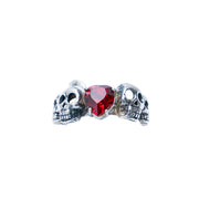Anillo Grana Calavera, joya de plata .925, con cristal Swarovski – Gabriela Sánchez