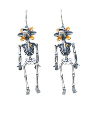 Aretes Huesitos Flor del Viento, joya de plata .925 – Gabriela Sánchez