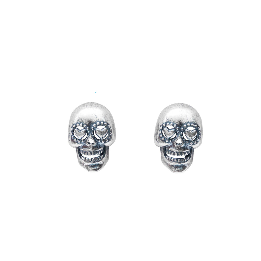 Aretes Calavera De Azúcar, joya de plata .925 – Gabriela Sánchez