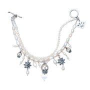 Pulsera Camino Iluminado, joya de plata .925, con perla – Gabriela Sánchez (vista 2)