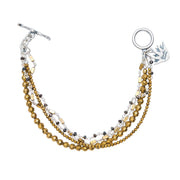 Pulsera Momento Divino, joya de plata .925, con hematita – Gabriela Sánchez