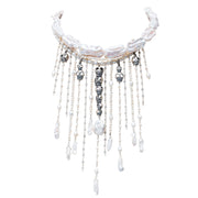 Collar Cascadas de Perlas, joya de plata .925, con labradorita – Gabriela Sánchez