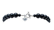 Collar Catrina Tehuana, joya de plata .925, con ónix – Gabriela Sánchez (vista 4)