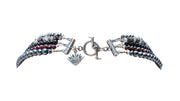 Collar Reencuentro, joya de plata .925, con hematita y cuarzo – Gabriela Sánchez (vista 4)