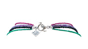 Collar Colorido Día de Muertos, joya de plata .925, con rubí y amatista – Gabriela Sánchez (vista 3)