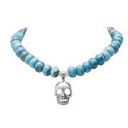 Collar Portal del Cenote, joya de plata .925, con ágata y aquamarina – Gabriela Sánchez