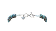 Collar Portal del Cenote, joya de plata .925, con ágata y aquamarina – Gabriela Sánchez (vista 3)