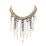 Collar Cascada Sagrada, joya de plata .925, con hematita – Gabriela Sánchez
