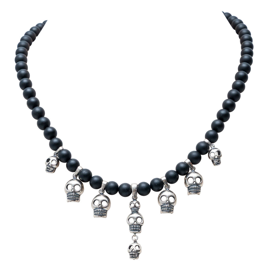 Collar Canto de Obsidianas, joya de plata .925 – Gabriela Sánchez