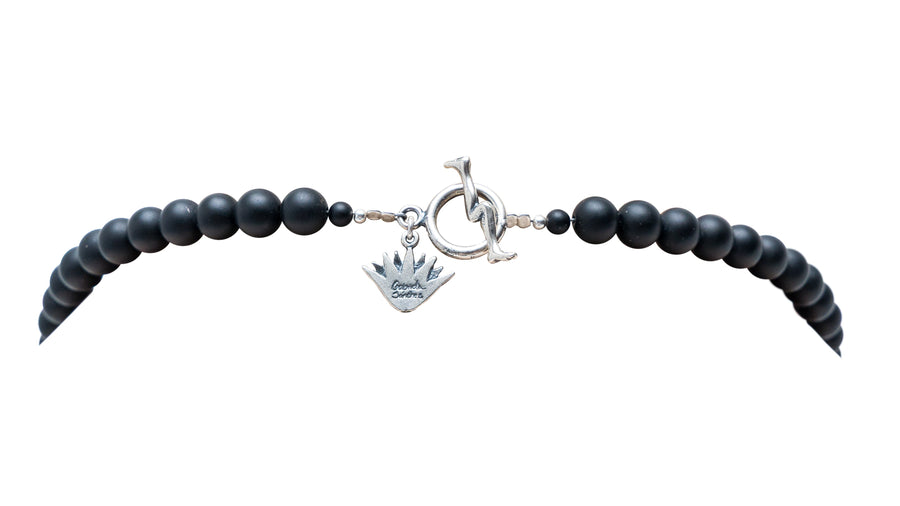 Collar Canto de Obsidianas, joya de plata .925 – Gabriela Sánchez (vista 3)
